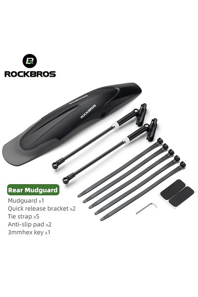 Choice FK-8992 Rear ROCKBROS Mountain Bike Mudguard Widen Quick Release 26-29 Inch Durable lnnovative Inst