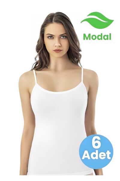 Tezzgelsin Жіночий 6-панельний майка з бретельками та деталями з модалу