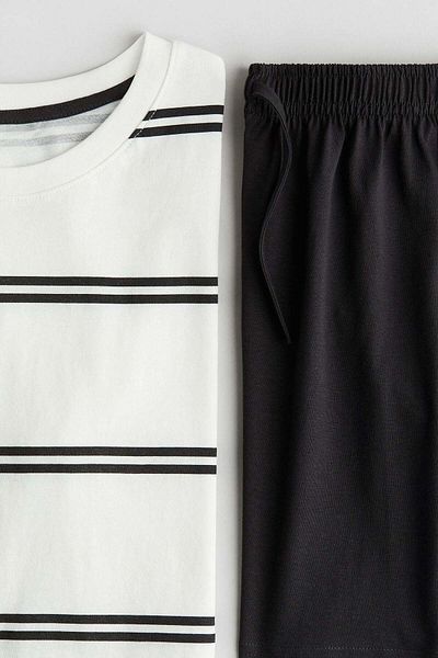 H&M بيجاما من قماش الجيرسي القطني