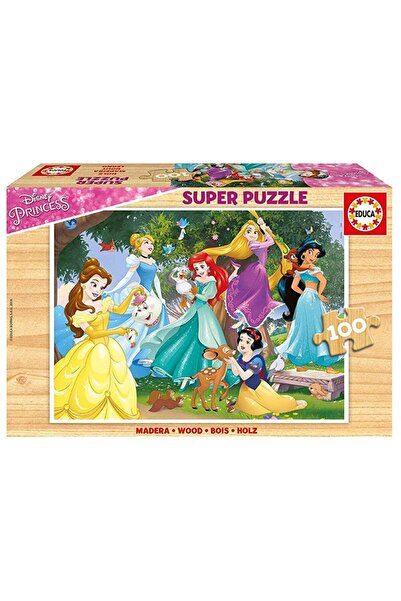 Educa Puzzle لغز خشبي للأميرة ديزني من إيدوكا 100 قطعة - للفتيات