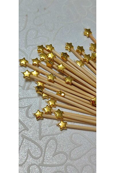 yağmur gökçe NO:69 - 50 adet Dekoratif Mini Yıldız Boncuklu Söz Nişan Doğum g...