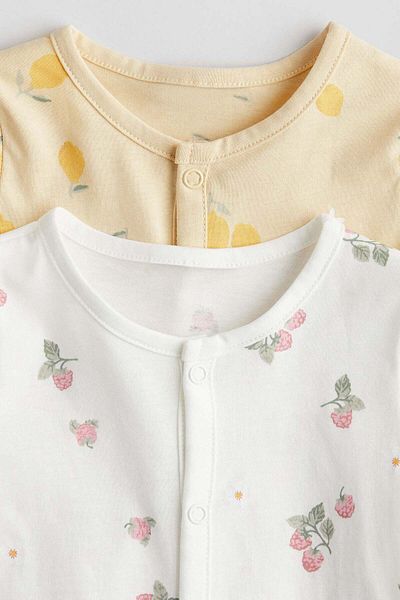 H&M 2-pack cotton sleepsuits