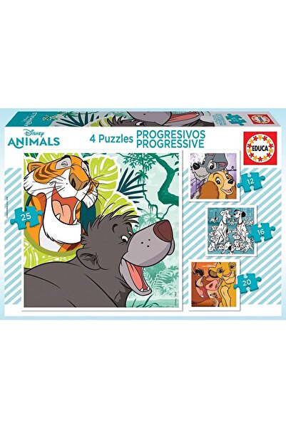 Educa Puzzle Educa Disney Animals 12+16+20+25 Piece Puzzle Set