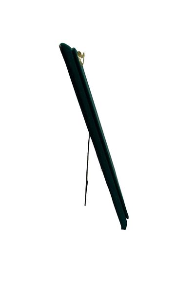 MeGass Dekor Suede Fabric Green Color 20/16 cm Standing Hook Bracelet Display Stand