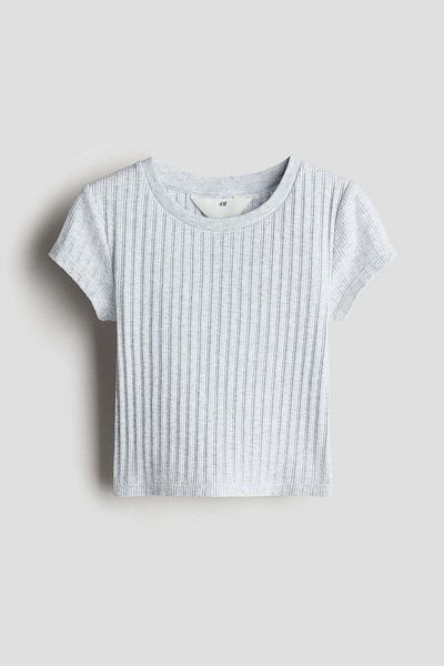 H&M Ribbed Cotton Top