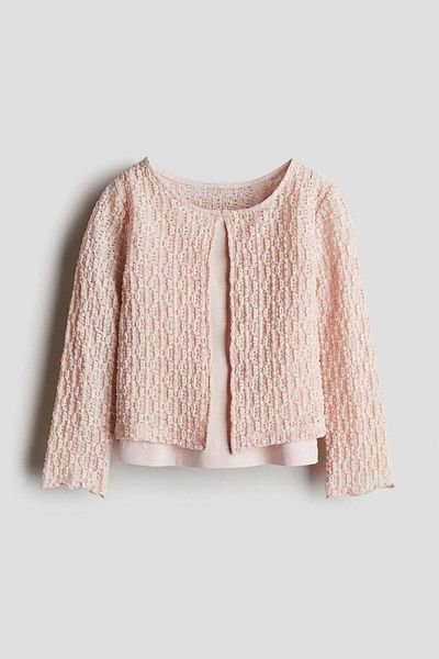 H&M 2-piece top and cardigan set