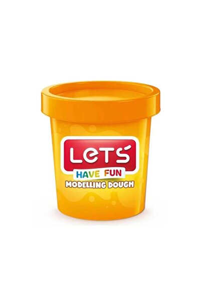 Lets عجينة لعب بلون واحد نيون برتقالي 150 جرام / L8