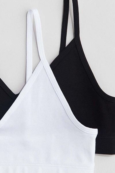 H&M 2-pack V-neck crop tops