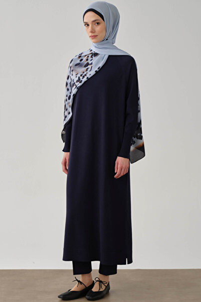 Tuğba Triko Elbise - Lacivert
