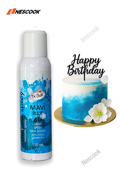 Neskuk Dr.Gusto Yenilebilir Sprey Gıda Boyası Mavi 150ml