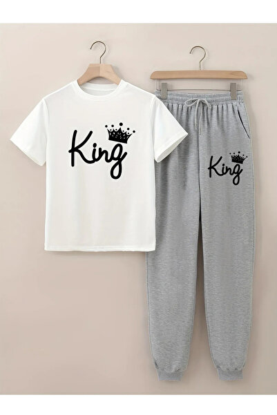 Wish BF Σετ μπλουζάκι με στάμπα και φόρμα – Κομψότητα και άνεση σε ενιαίο σύνολο