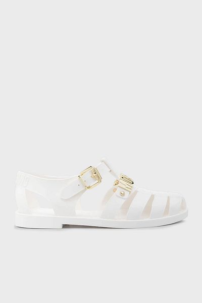 Moschino Lettering Logo Window Sandals Sandals Ma16501G1Mm20100