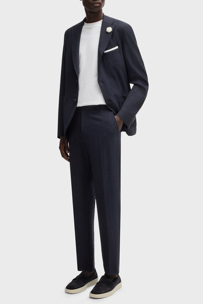 BOSS Slim Fit Mono Yaka Dokulu Blazer Ceket Erkek CEKET 50540784 404
