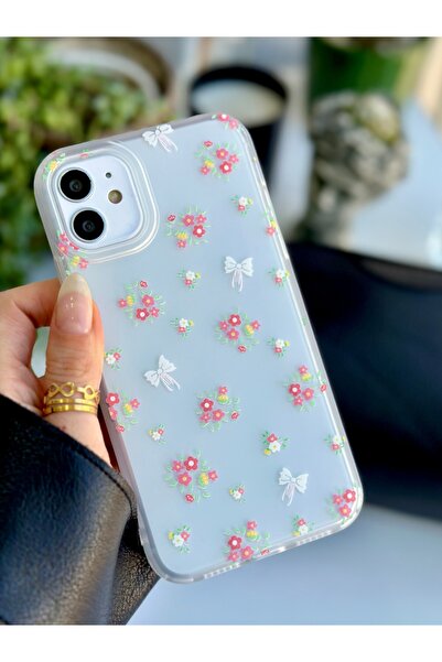 Go Aksesuar Iphone 11 Uyumlu Darbe Önleyici Mat Şeffaf Baskılı Silikon Kılıf