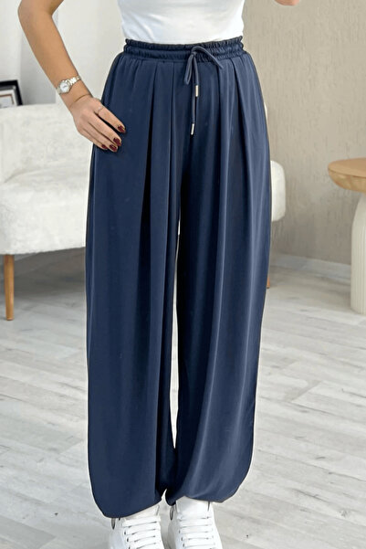 Paw Garage Дамски панталони с еластична талия и крачоли Rosa, висококачествен...