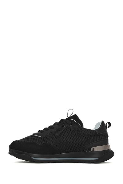 Derimod Men's Black Lace-Up Leather Sneaker 25Sfd 756114