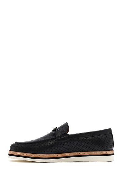 Derimod Men's Black Leather Casual Loafer 25Sfd 722218