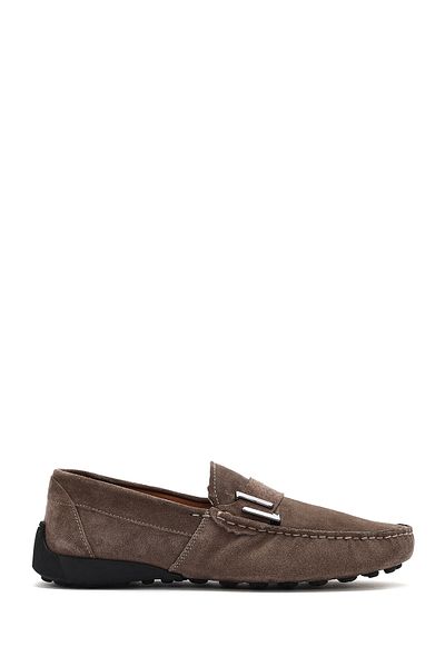 Derimod Men's Mink Suede Leather Loafer 25Sfd 654510