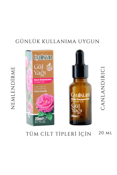 Gyulistan Gül Yağı 20ml - Cilt Bakım Yağı