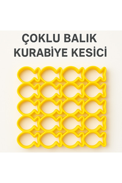 ESL Decor Çocuklara Evde Balık Kraker Keyfi! Pratik 20'li Kesici Kalıp | Hamu...