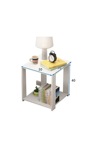 sharpdo Nightstands Home Bedside Storage Cabinet 30*30*40cm