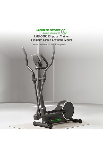 Ultimate Fitness LMU-5100 Magnetic Exercise Eleptical Cross Trainer Machine, 16 Levels, Quiet Magnetic System, 120kg