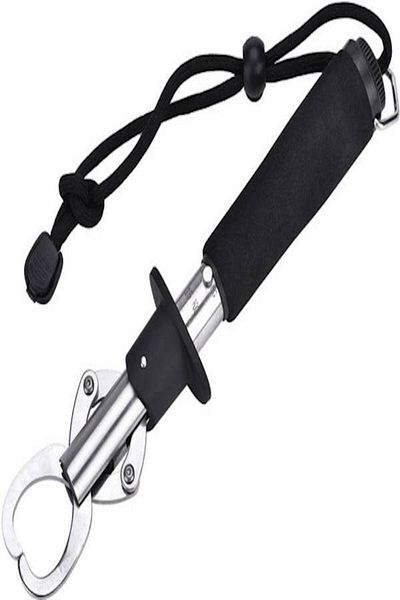 Generic Aluminum Alloy Fishing Lip Gripper Grabber Gripping Tool Eva Handle With 15Kg Weighing Scale