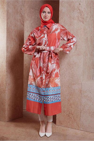 Alvina 44772 Patterned Linen Tunic - Effect Design