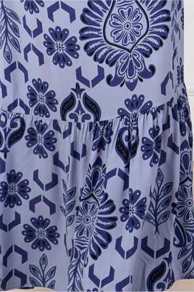 TRENDTESETTÜR Γυναικείο φόρεμα Blue Deensenli T 5874