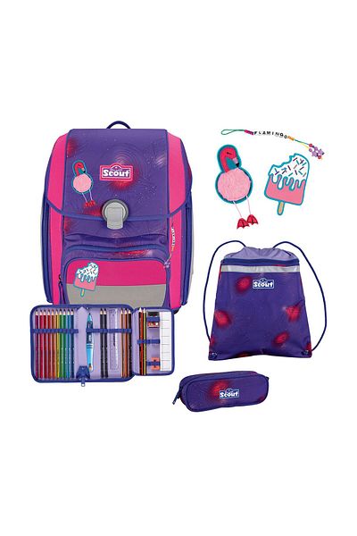 Scout Set de ghiozdane școlare Genius, 4 piese