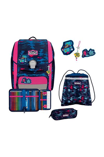 Scout Set de ghiozdane școlare Genius, 4 piese