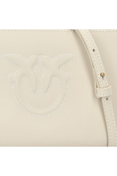 PİNKO Flat Horizontal Umhängetasche Leder 20 cm