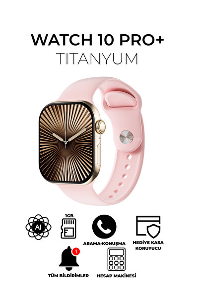 TİKWATCH Watch 10 PRO+ 47mm Titanyum Kasa Akıllı Saat - Amoled Ekranlı | Kord...