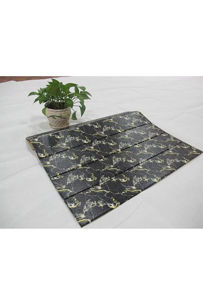 Flippy Set 10 Placi Tapet 3D Flippy 70x70 cm 3 mm Rasina Tip Placi Lemn 4.9 mp Negru