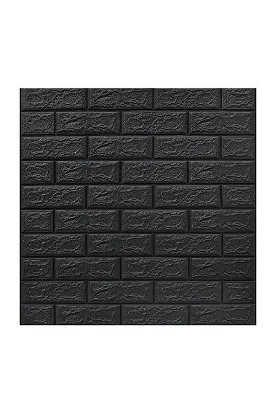 Flippy Set 10 Placi Tapet Flippy 3D 70x77 cm 3 mm Polietilenă Model Caramidă, Suprafață 5.3 mp Gri Antracit