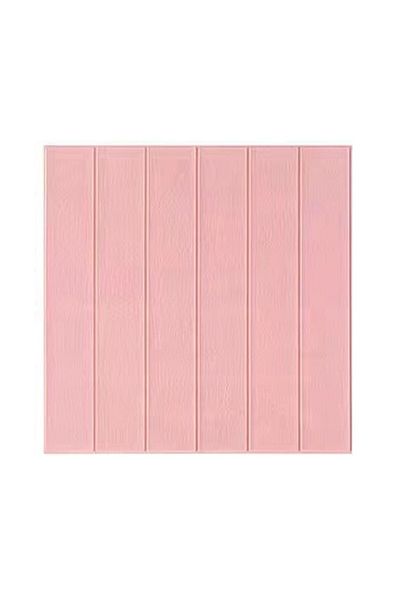 Flippy Set 10 Placi Tapet 3D Flippy 70x70 cm 3 mm Rasina Tip Placi Lemn 4.9 mp Roz Pudrat