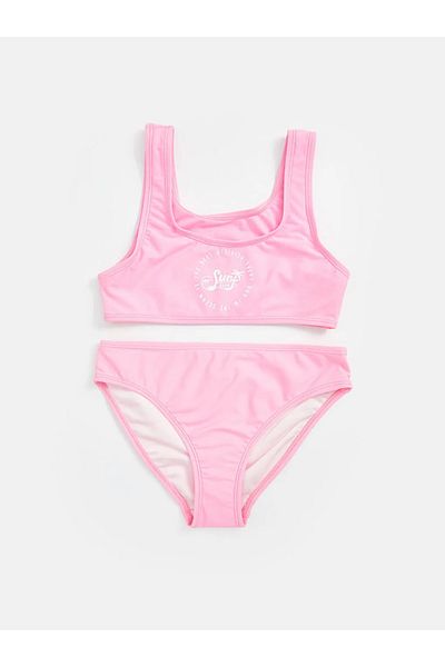 LC Waikiki LCW Kids Pink Quick Dry UV Protection Μπικίνι για κορίτσια