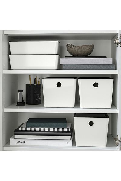 IKEA KUGGIS Lid, black, 18 x 26 cm
