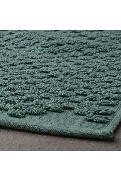 IKEA FJÄLLKATTFOT Bath mat, turquoise, 50 x 80 cm