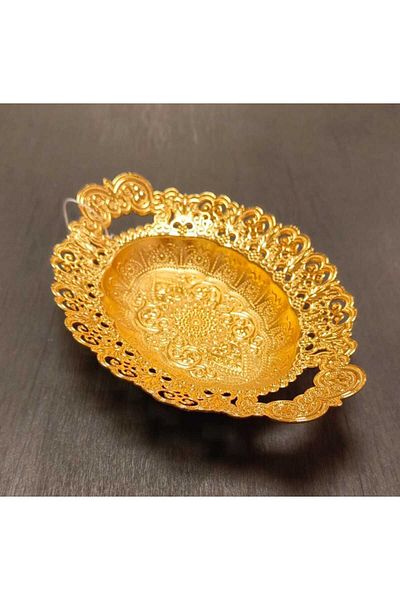Sena Motif Oval Date Bowl, Sugar Bowl, Snack Bowl, Turkish Delight Bowl (430)