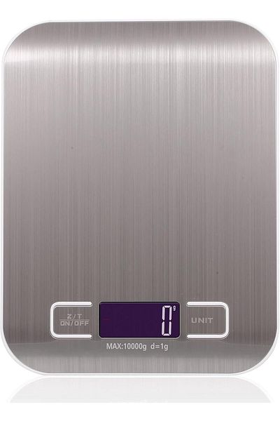 COOYA Kitchen Digital Scale, Stainless Steel, for Cooking Baking(Silver, Range 10Kg)