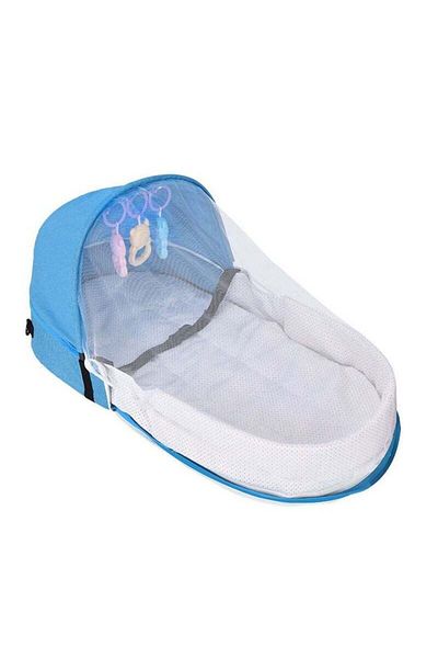 COOYA Portable Crib,with Mosquito,Foldable, Prevents Tossing and Turning,for Newborns Outdoor