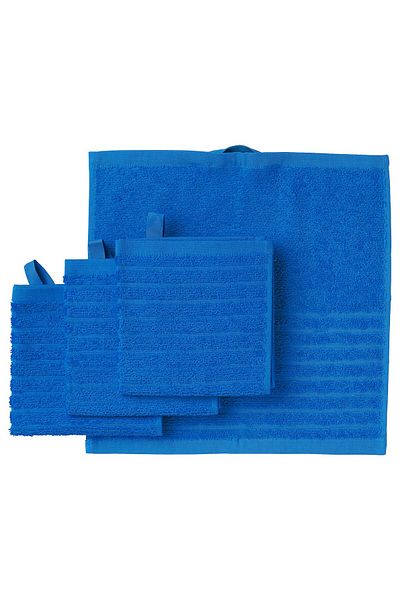 IKEA VÅGSJÖN Washcloth Bright Blue 30x30 cm – 100% Cotton Soft Terry Towel