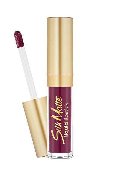 Flormar Kadife Dokulu Likit Mat Ruj (MÜRDÜM RENGİ)-silk Matte Liquid Lipstick-015 Pretty Plum-8690604505425