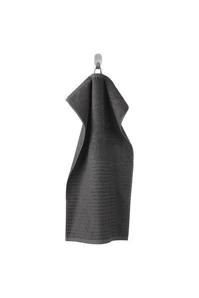 IKEA IKEA VÅGSJÖN Hand Towel Dark Grey 40x70 cm – 100% Cotton, Soft & Absorbent
