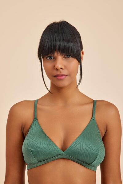 Amarelle Bali Green Unfilled Padded Triangle Bikini Top
