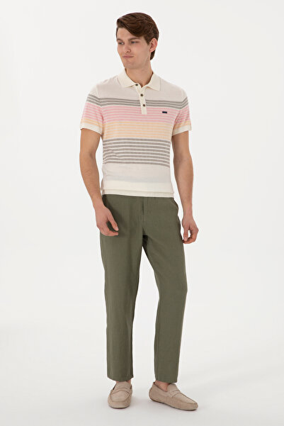 U.S. Polo Assn. Erkek Koyu Haki Kanvas Pantolon 50300193-VR111