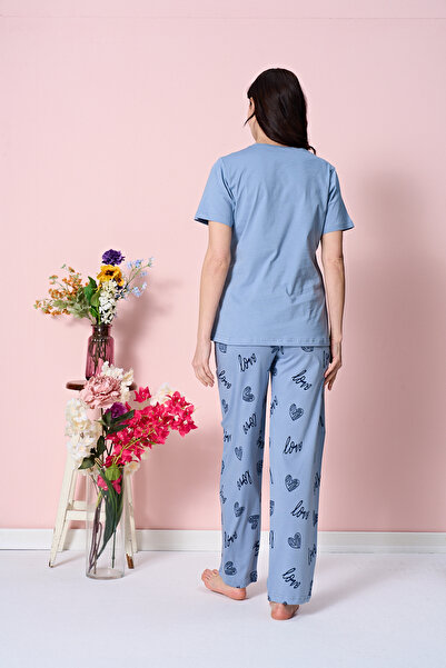 OVERSLEEP PİJAMA TAKIM 1947 MAVİ