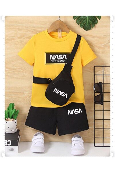 VESTIR BIEN Nasa Printed Children's Top and Bottom Set