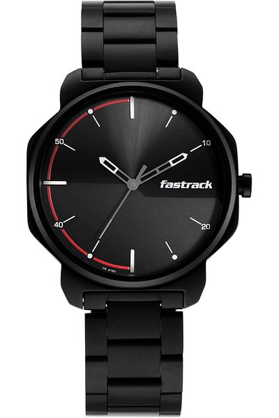 Generic Fastrack Casual Analog Black Dial Men Watch 3254Nm01 Black